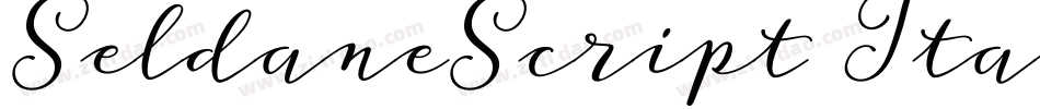 SeldaneScript Italic字体转换
